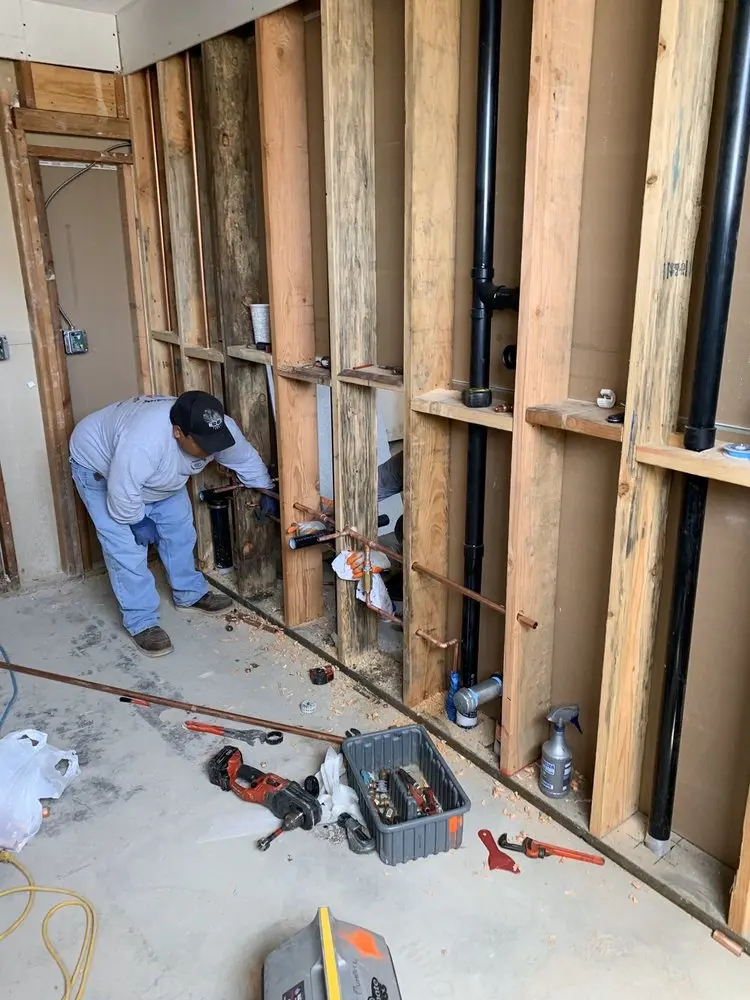Commercial rough-in plumbing for Water Heater Replacement in Ashley Pines
